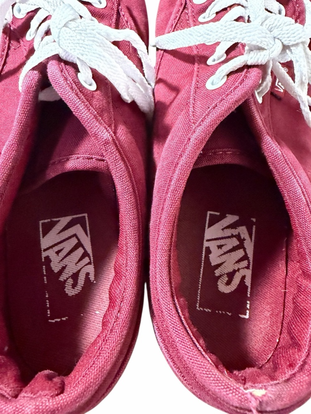 Vans Women's Burgundy Canvas Low-Top Sneakers - Picture 6 of 8